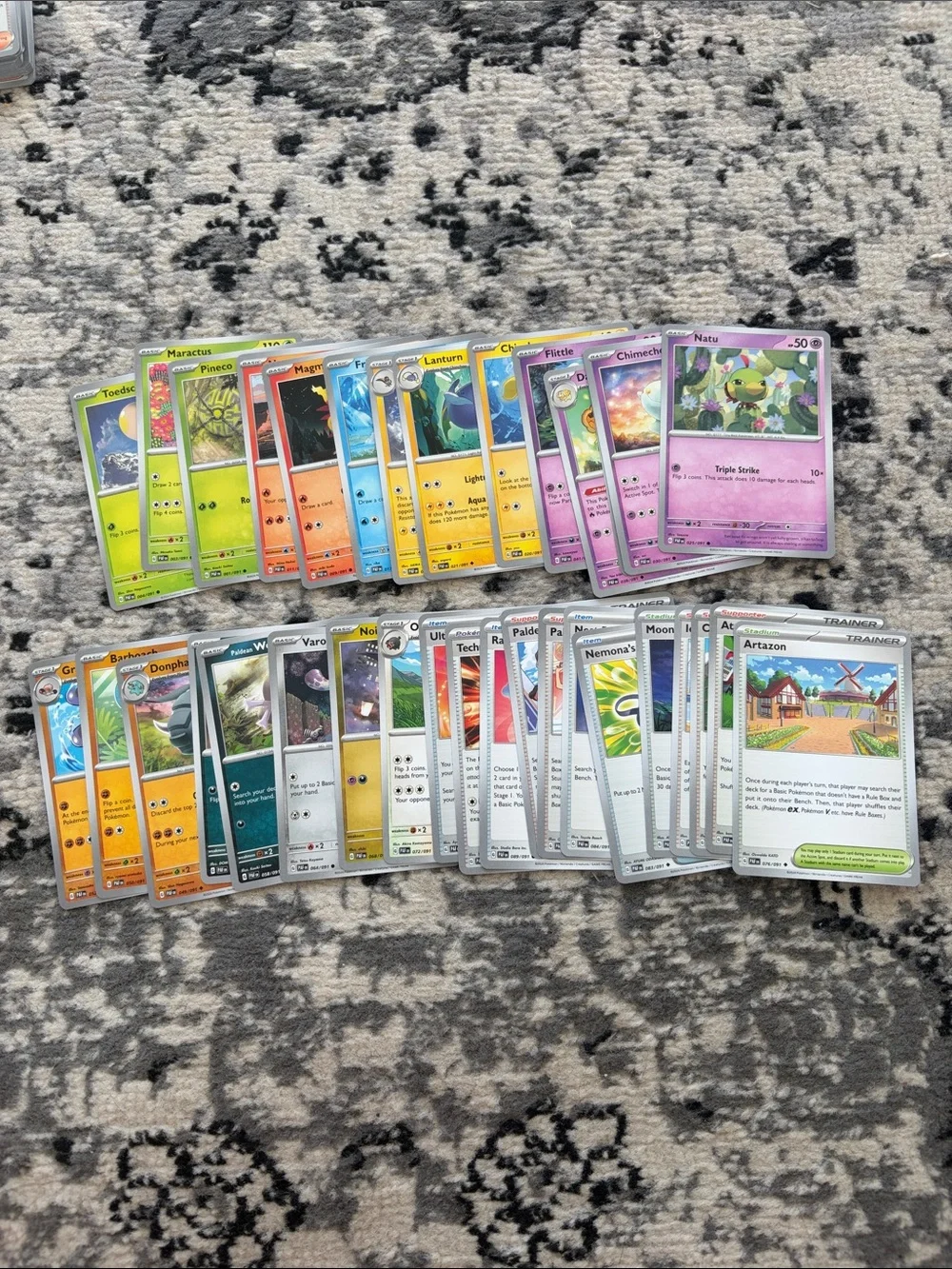 Paldean Fates Binder Builder Lot | 34 Unique Cards | Pokémon Set Collection
